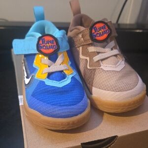 Nike Lebron XVIII Kids Sneakers - Blue and Brown